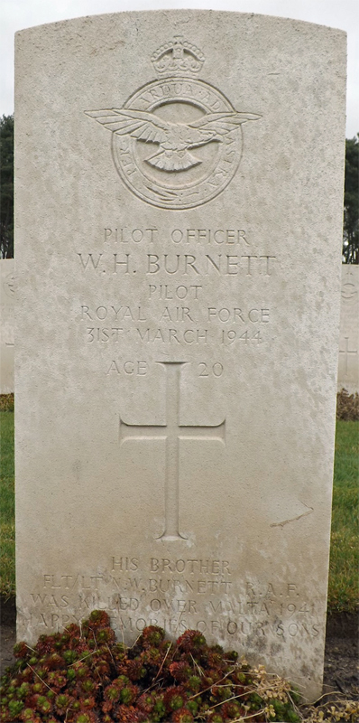 P/O Walter Henry Burnett<br/><br /><br />died March 31st, 1944